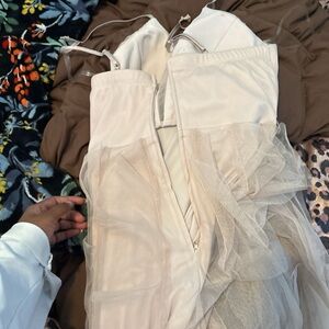 Elegant Cream Tulle Dress